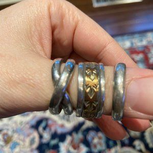 3 Sterling Silver Rings UNIQUE